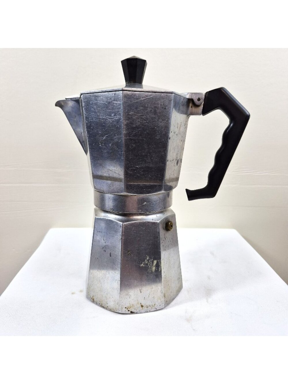 Vintage Bialetti Moka Express Aluminum Stove Top Espresso Maker Made in Italy